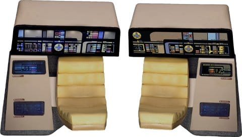 PRE ORDINE - Star Trek: The Next Generation Replica 1/6 Enterprise-D Bridge Consoles Set