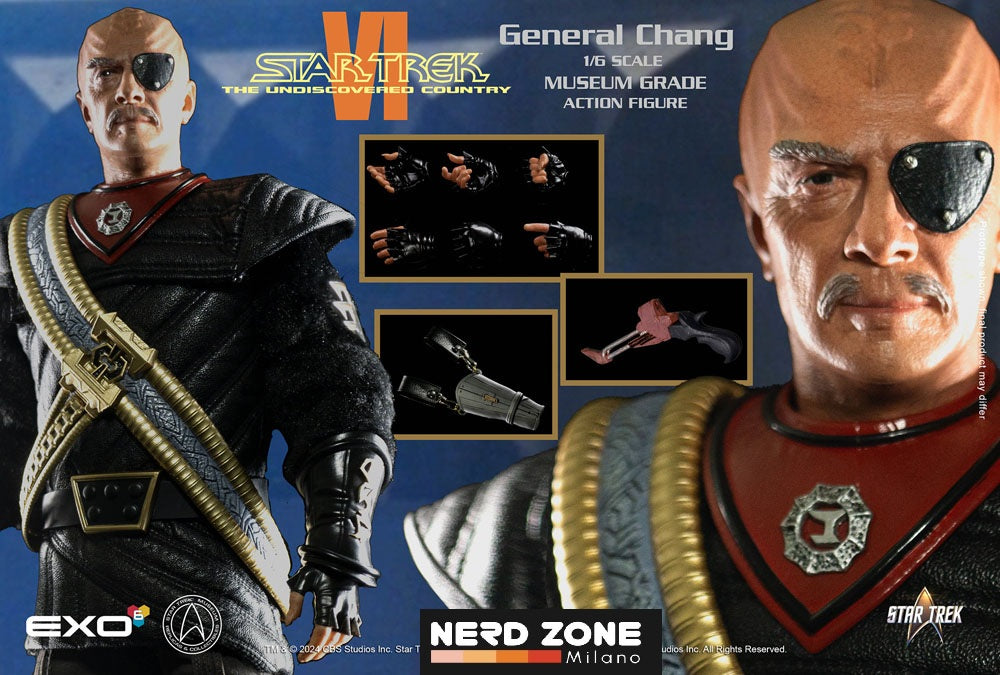 PRE ORDINE - Star Trek VI: The Undiscovered Country Action Figure 1/6 General Chang 30 cm