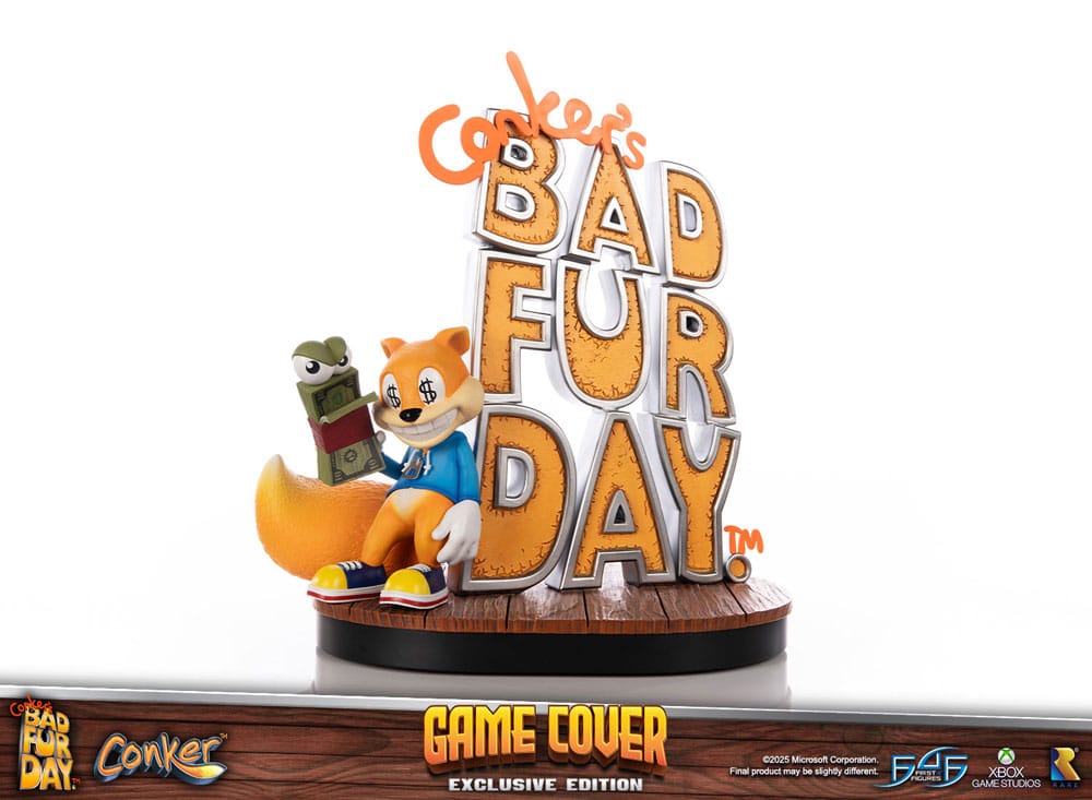 PRE ORDINE - Conker´s Bad Fur Day Statue Game Cover Exclusive Edition 45 cm