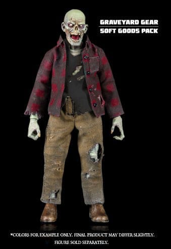 PRE ORDINE - Graveyard Series Action Figure Accessory Worker Zombie Soft Goods Pack