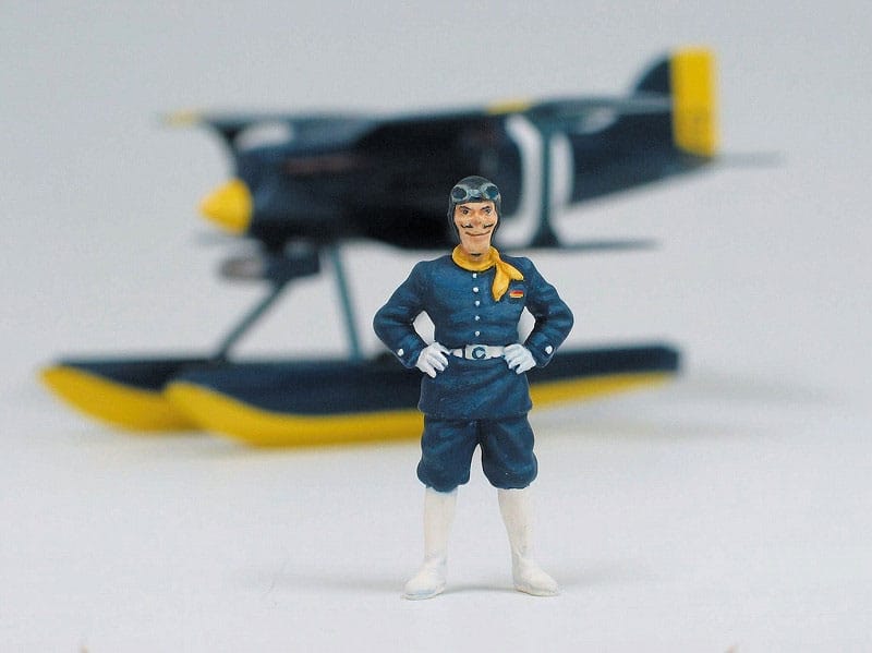 PRE ORDINE - Porco Rosso model kit with figure 1/48 Curtiss R3C-0 Seaplane & Curtis