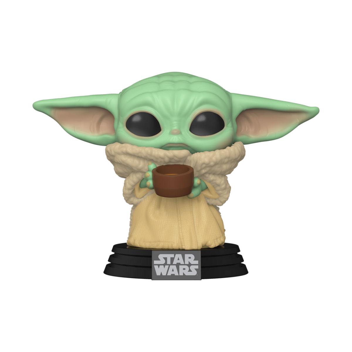 PRE ORDINE - The Mandalorian POP! Star Wars Vinyl Figure The Child w/ Cup 9 cm