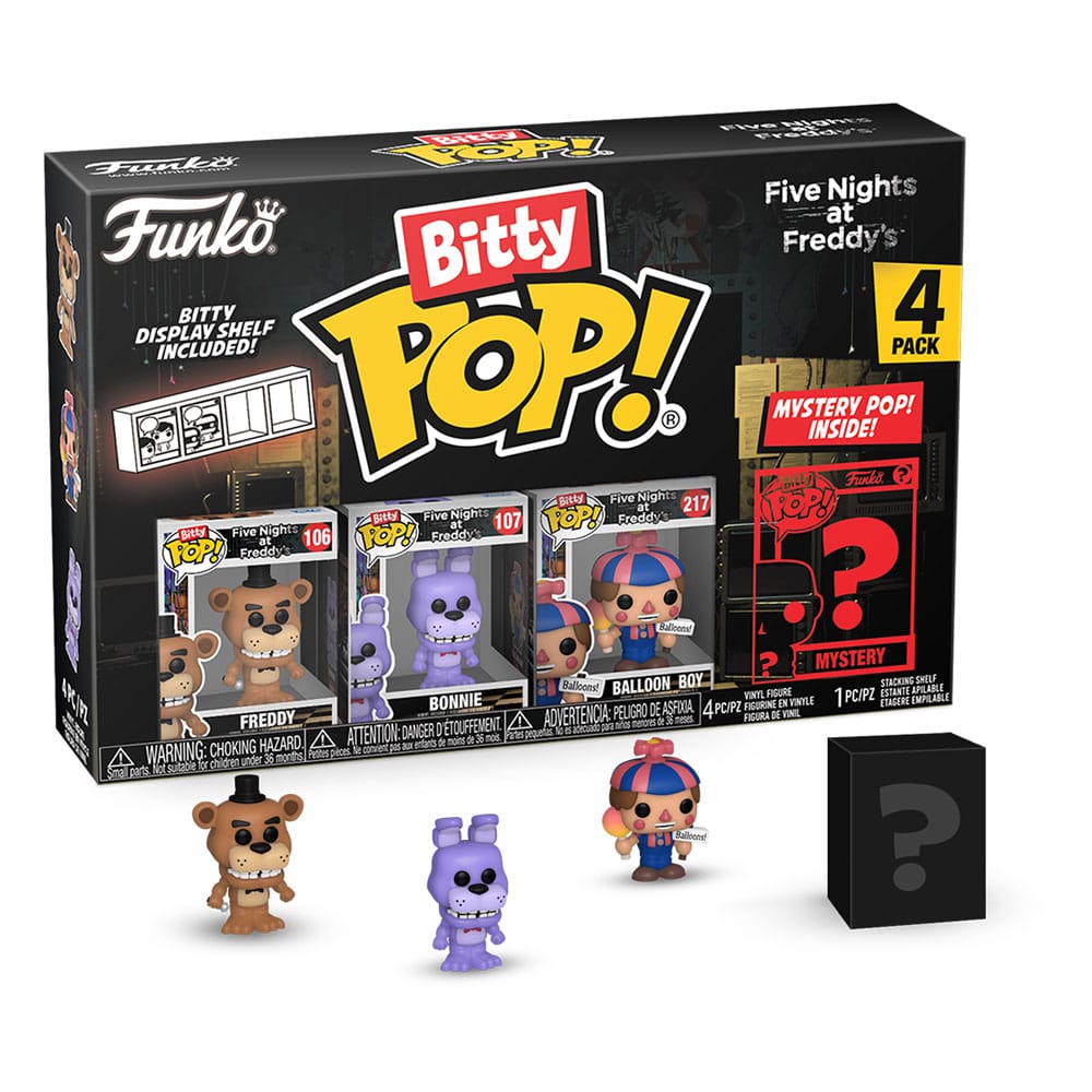 PRE ORDINE - Five Nights at Freddy's Bitty POP! Vinyl Figure 4-Pack Freddy 2,5 cm