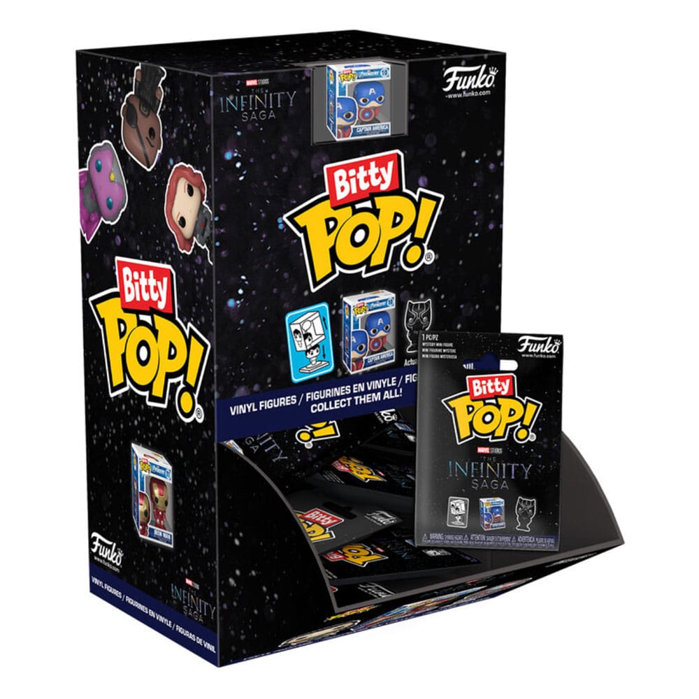 PRE ORDINE - Marvel Mystery Bitty POP! Vinyl Figures 2 cm The Infinity Saga Display (32)