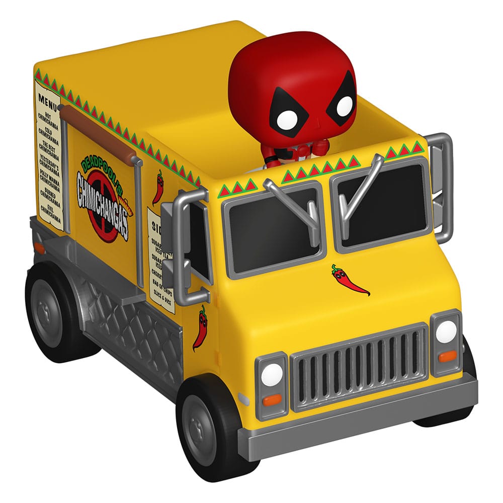 PRE ORDINE - Marvel POP! Rides Vinyl Figure Deadpool w/Chimichanga Truck 2,5 cm