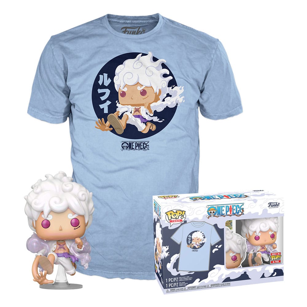 One Piece POP! & Tee Box Luffy Fifth Gear Size XL