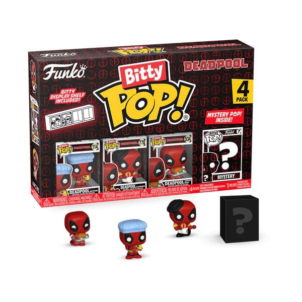 PRE ORDINE - Deadpool Bitty POP! Vinyl Figure 4-Pack Bathtime 2,5 cm