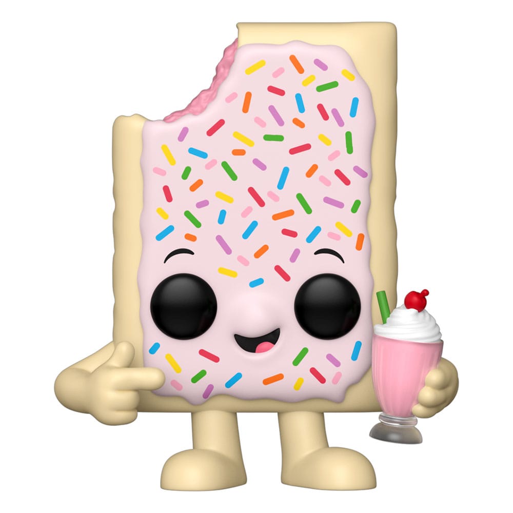 PRE ORDINE - Pop-Tarts POP! Ad Icons Vinyl Figure Pop-Tarts Mascot Strawberry Milkshake 9 cm