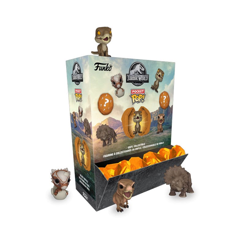 PRE ORDINE - Jurassic World Pocket Pocket POP! Vinyl Figure Amber PDQ Display (12) 4 cm