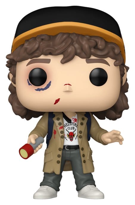 PRE ORDINE - Stranger Things POP! TV Vinyl Figure Dustin Henderson (Battle Damaged) Exclusive 9 cm