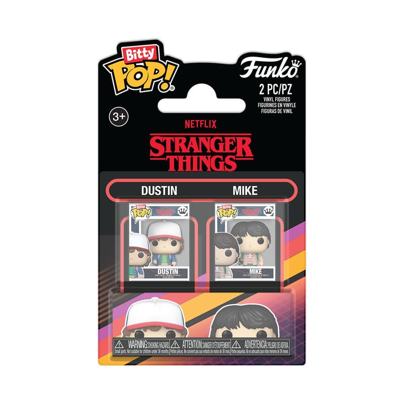 PRE ORDINE - Stranger Things Bitty POP! Vinyl Figure 2-Pack Dustin & Mike 2,5 cm