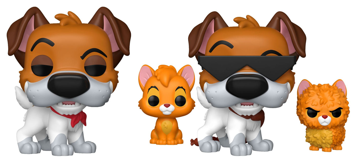 PRE ORDINE - Oliver & Co. POP!&Buddy Movies Vinyl Figures Dodger w/Oliver w/Chase 9 cm Assortment (6)