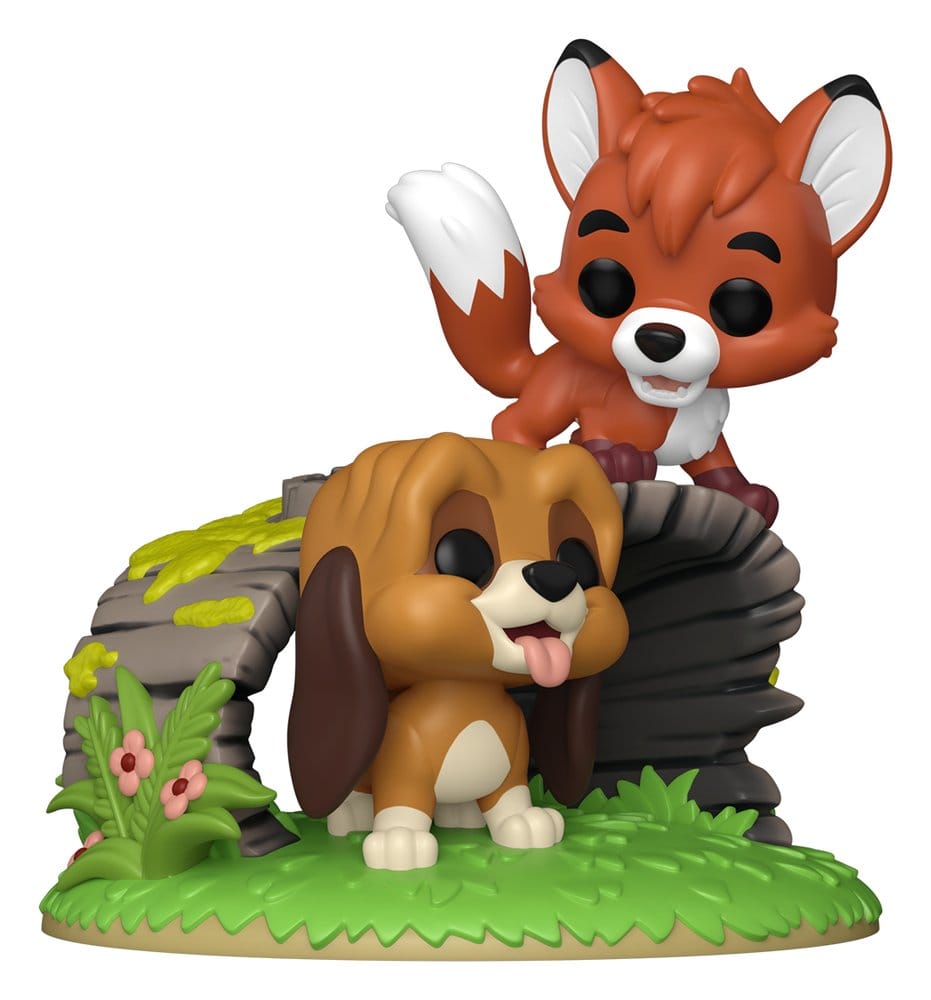 PRE ORDINE - The Fox and the Hound POP Moments Vinyl Figures Tod & Copper 9 cm