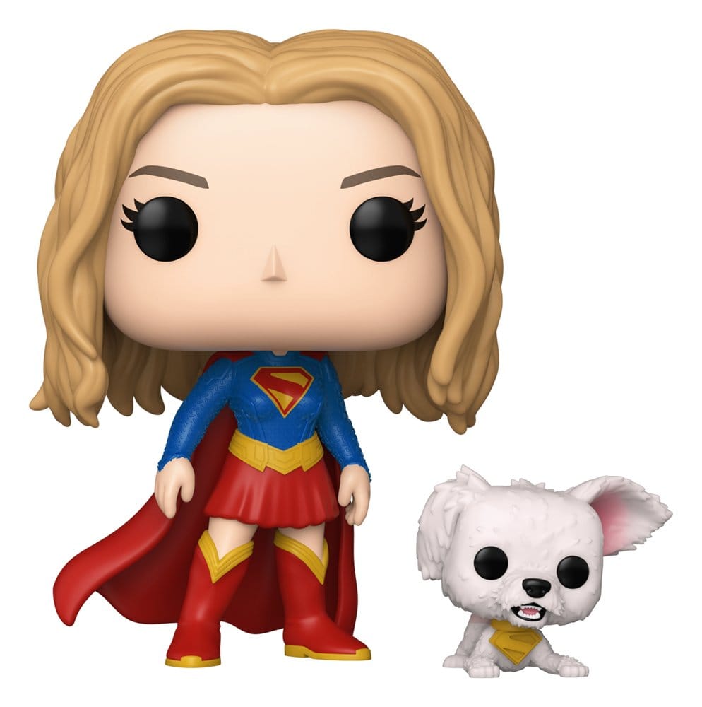 PRE ORDINE - Supergirl (2026) POP! Heroes Vinyl Figure Supergirl with Puppy Krypto 9 cm