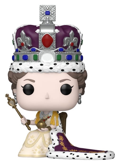 PRE ORDINE - Queen Elizabeth II POP! Premium Vinyl Figure 100th- Queen Elizabeth II (Coronation) 9 cm