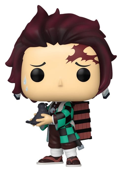 PRE ORDINE - Demon Slayer: Kimetsu no Yaiba POP! Animation Vinyl Figures Tanjiro w/Crow 9 cm