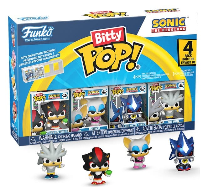 PRE ORDINE - Sonic Bitty POP! Vinyl Figure 4-Pack Shadow 2,5 cm
