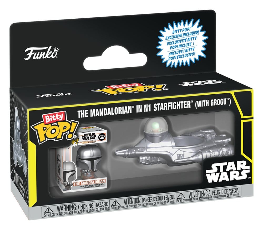 PRE ORDINE - Star Wars Bitty POP! Ride Vinyl Figure N1 w/Mando 2,5 cm