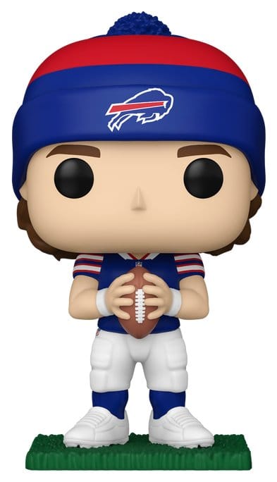 PRE ORDINE - NFL POP! Vinyl Figure : Bills- Josh Allen (Beanie) 9 cm