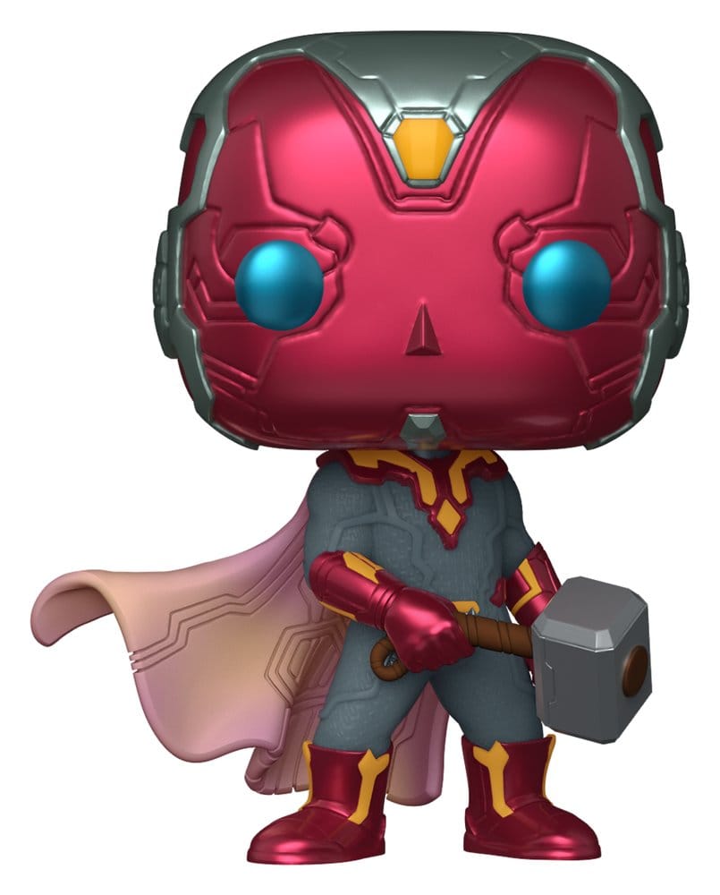 PRE ORDINE - Marvel POP! Comics Vinyl Figure Vision with Mjolnir 9 cm