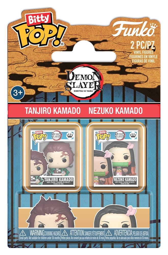 PRE ORDINE - Demon Slayer: Kimetsu no Yaiba Bitty POP! Vinyl Figures 2-Pack Tanjiro & Nezuko 2 cm