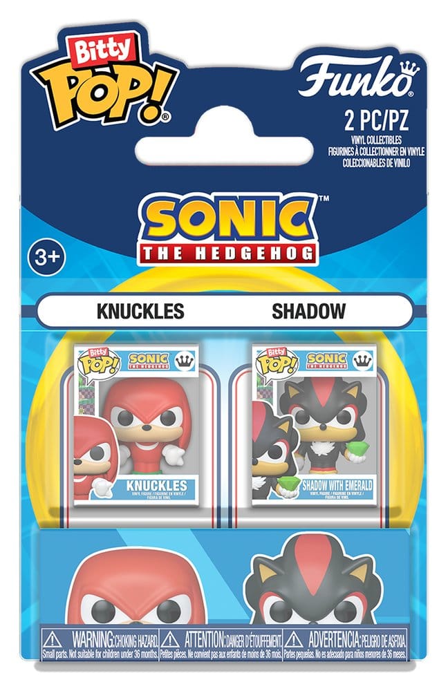 PRE ORDINE - Sonic the Hedgehog Bitty POP! Vinyl Figure 2-Pack Knuckles & Shadow 2 cm