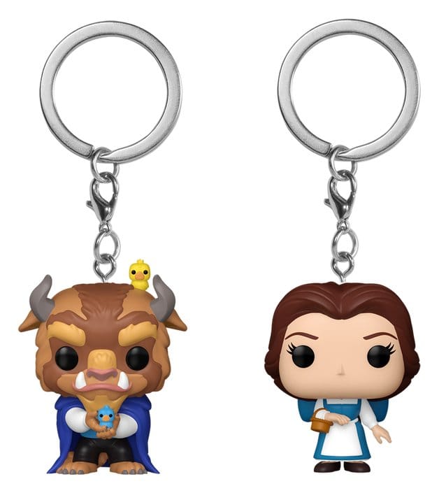 PRE ORDINE - Beauty and the Beast POP! Vinyl Keychain 2-Pack Belle & Beast 4 cm
