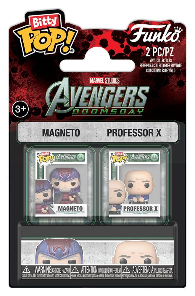 PRE ORDINE - Marvel Bitty POP! Mini Figures 2-Pack Magneto & Professor X 2 cm