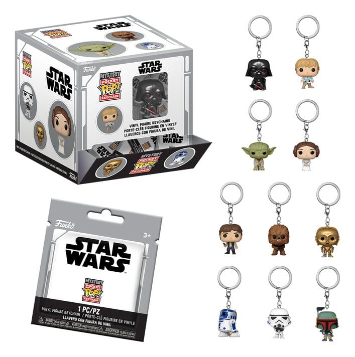 PRE ORDINE - Star Wars POP! Vinyl Keychains 4 cm Display (12)
