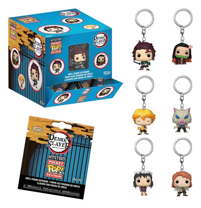 PRE ORDINE - Demon Slayer: Kimetsu no Yaiba POP! Vinyl Keychains 4 cm Display (12)