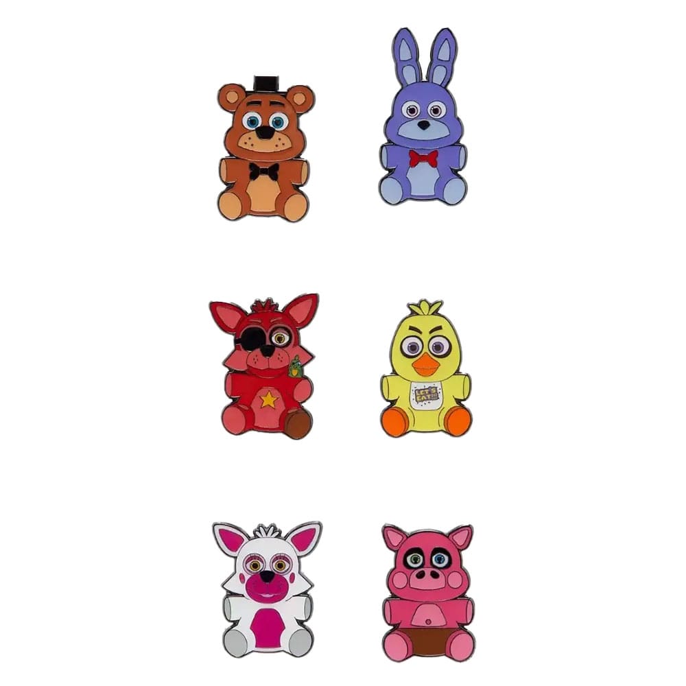 PRE ORDINE - Five Nights at Freddy's Loungefly Enamel Pins Blind Character Display (12)