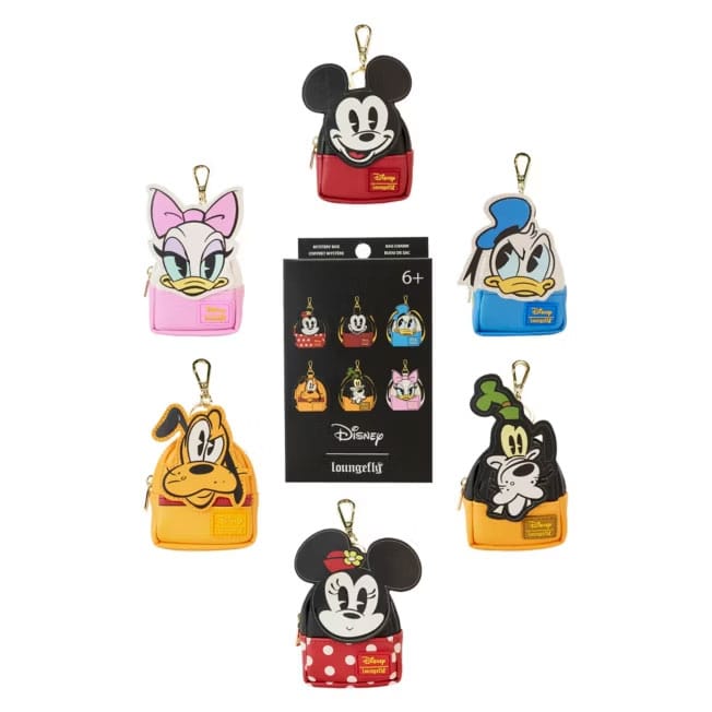 PRE ORDINE - Mickey and Friends by Loungefly Bag Charm Mystery Box Display (15)