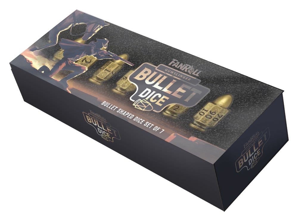 PRE ORDINE - FanRoll Resin Bullet Poly Dice Set Gunslinger (7)