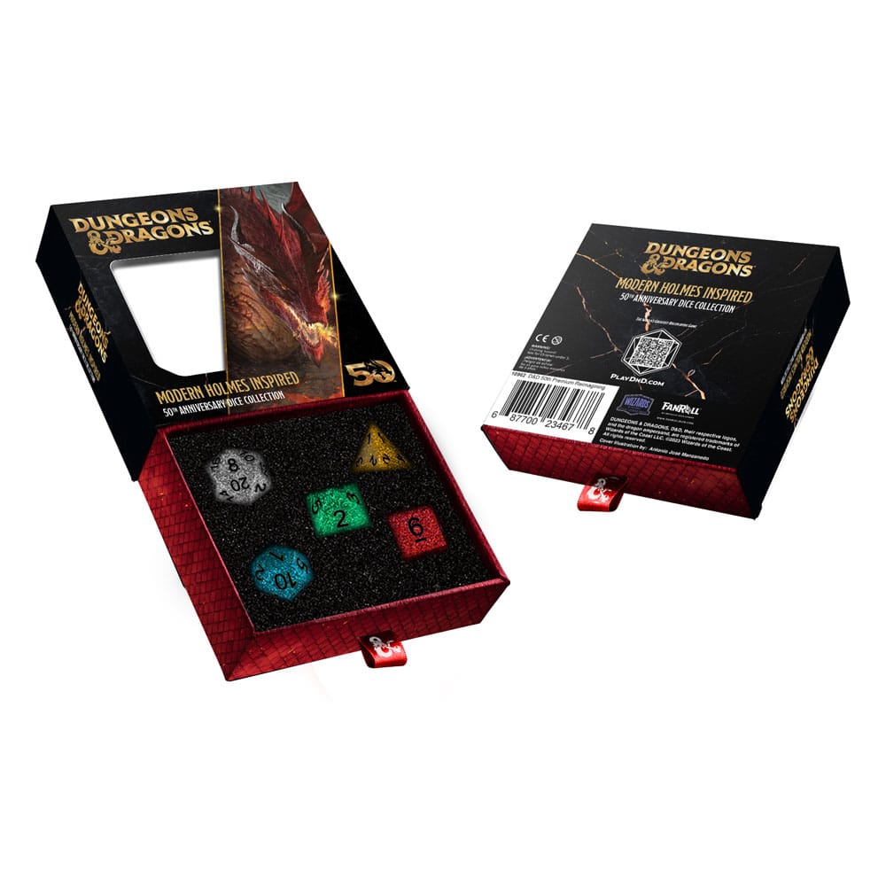 PRE ORDINE - Dungeons & Dragons Dice Set 50th Anniversary: Modern Holmes Inspired
