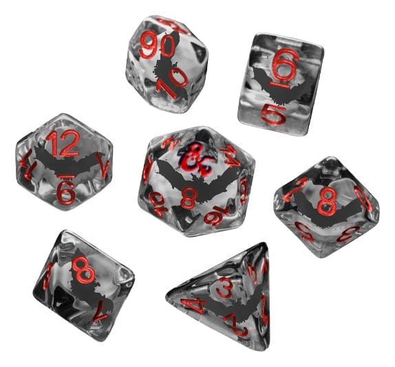 PRE ORDINE - Dungeons & Dragons Ravenloft Dice Set Inclusion Bats (7)