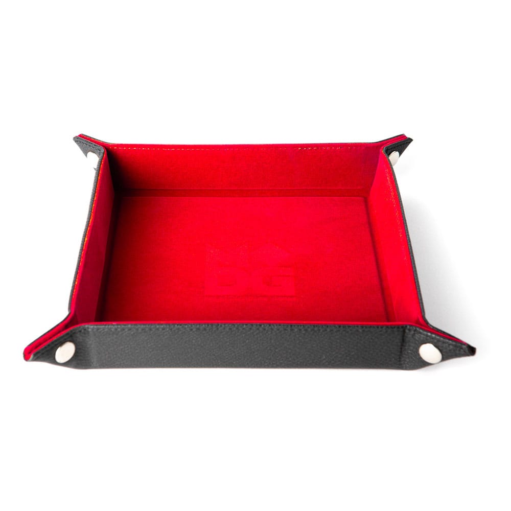FanRoll Folding Dice Tray Velvet Red