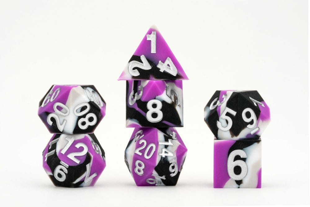 PRE ORDINE - MDG Dice Set Pride Asexual Flag