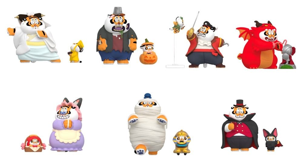 PRE ORDINE - Alexander The Fat Tiger Blind Box Mini Figures The Spooky Masquerade Display (6)