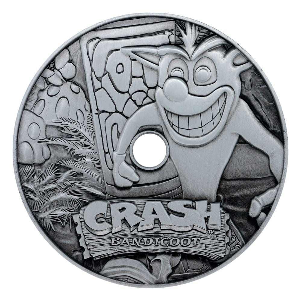 PRE ORDINE - Crash Bandicoot Replica Metal CD-ROM Collectible Limited Edition 11 cm