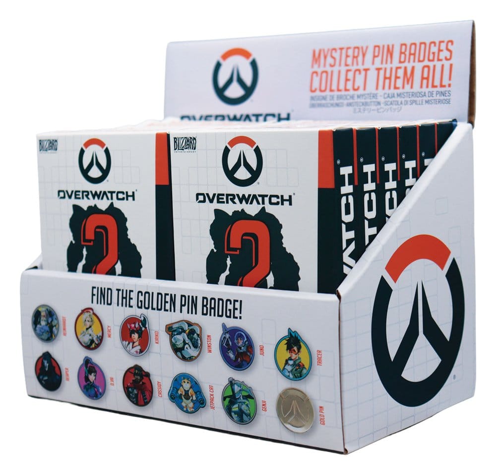 PRE ORDINE - Overwatch Mystery Pin Badges Blind Box Assortment (12)