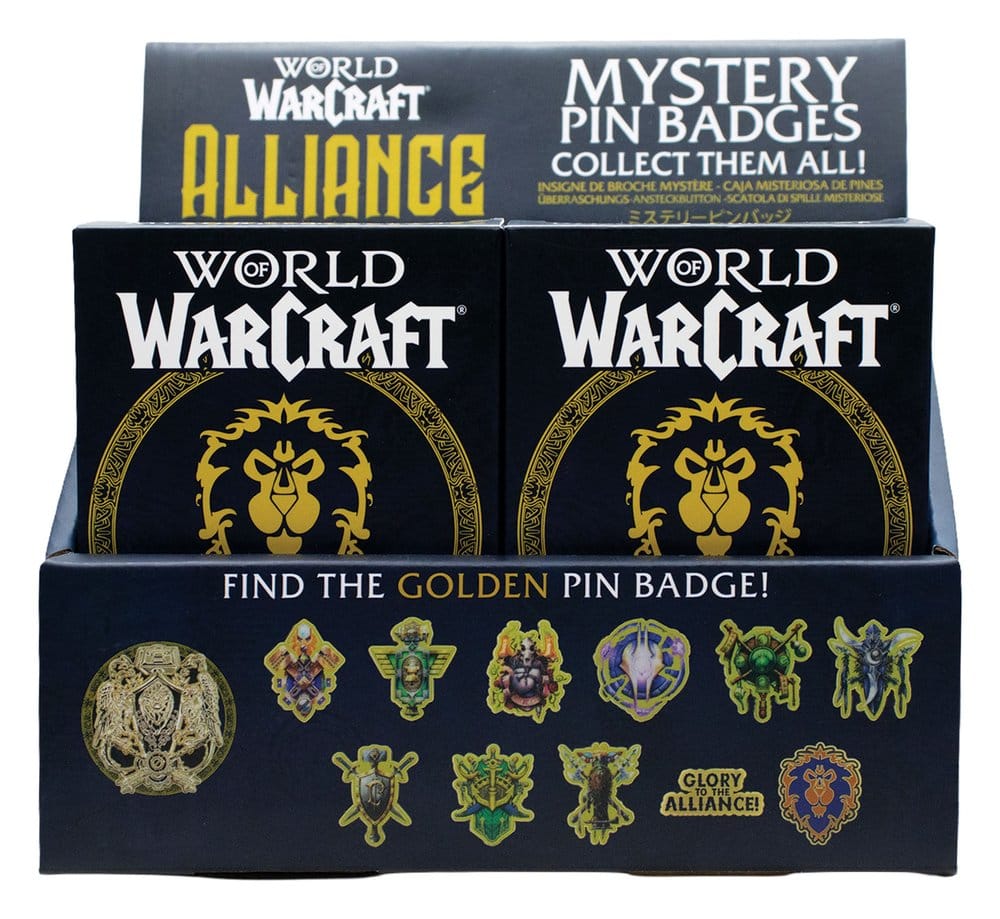 PRE ORDINE - World of Warcraft Alliance Pin Badges Blind Box Display (12)