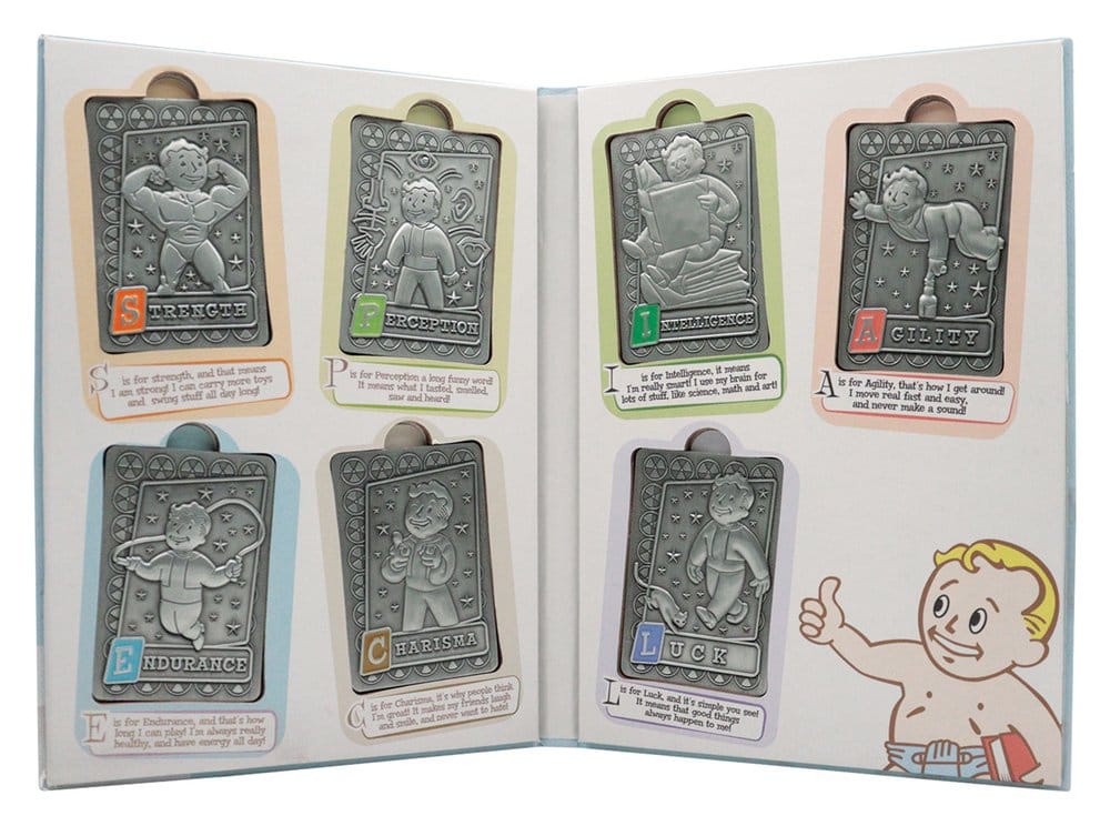 PRE ORDINE - Fallout Ingots with Album S.P.E.C.I.A.L. Perk Card Collector’s Album