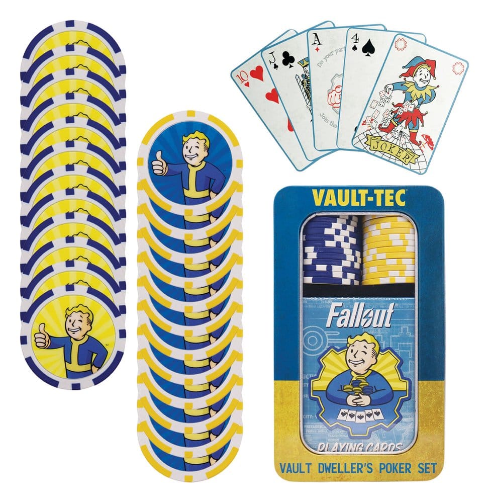PRE ORDINE - Fallout Vault Dweller's Poker Set 17 x 5 x 10 cm