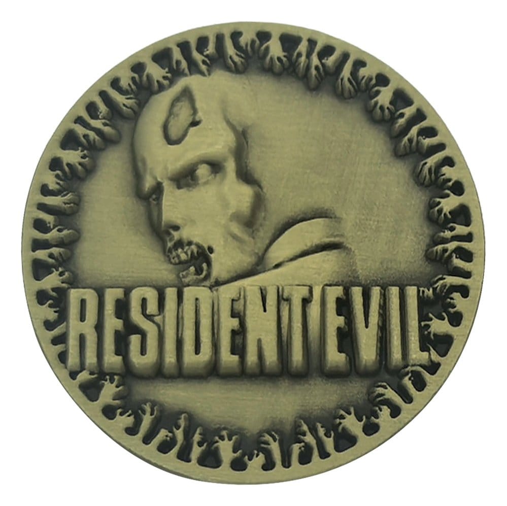 PRE ORDINE - Resident Evil Collectable Coin 30th Anniversary Antique Brass