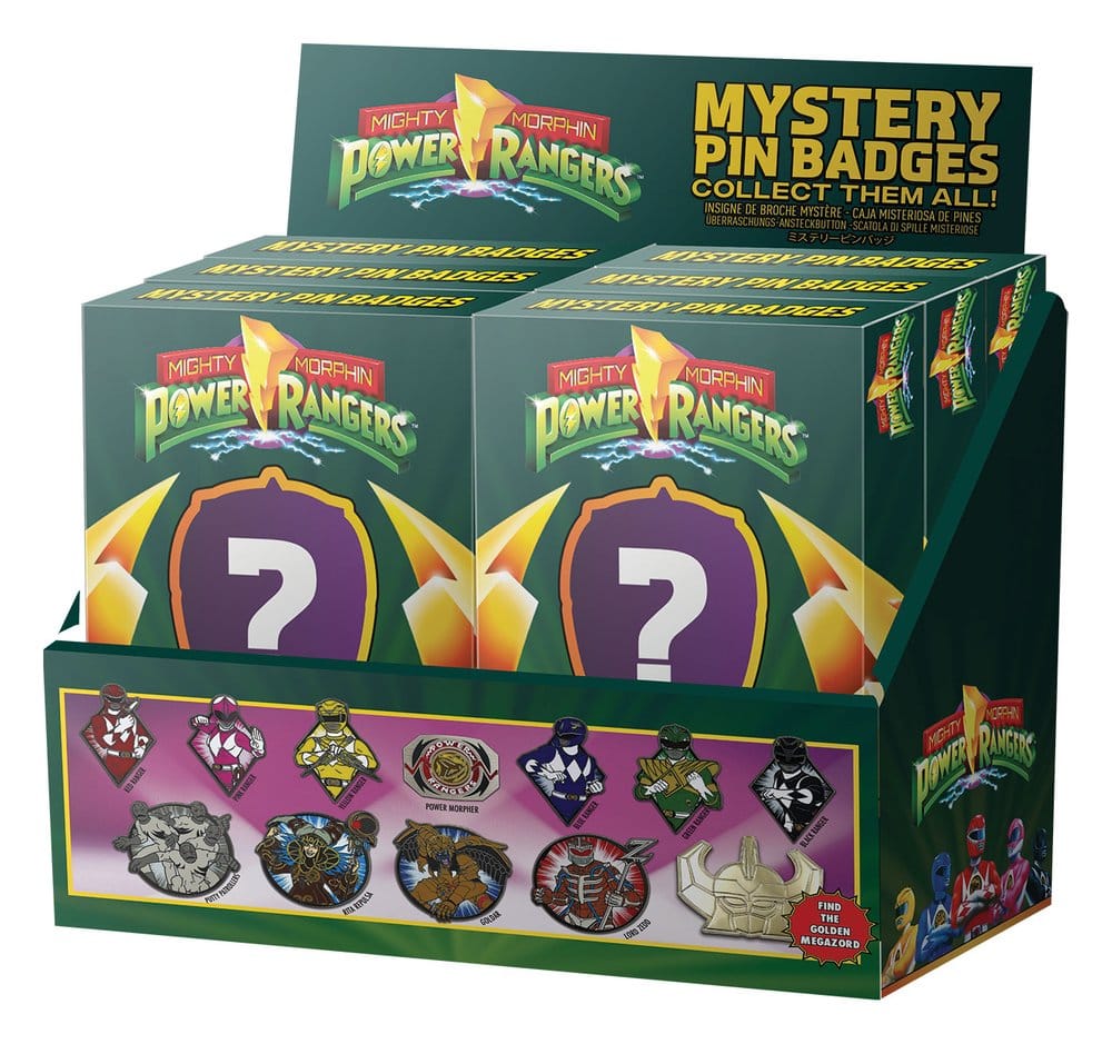 PRE ORDINE - Power Rangers Mystery Pin Badges Blind Box Assortment (12)
