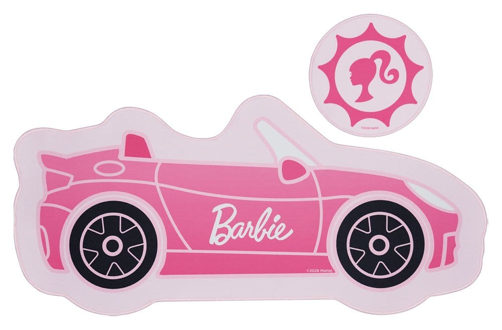 PRE ORDINE - Barbie Desk Pad & Coaster Set Car
