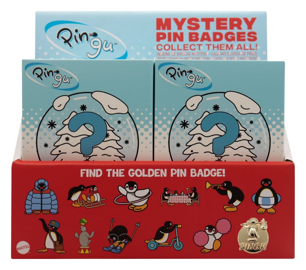 PRE ORDINE - Pingu Mystery Pin Badges Blind Box Display (12)