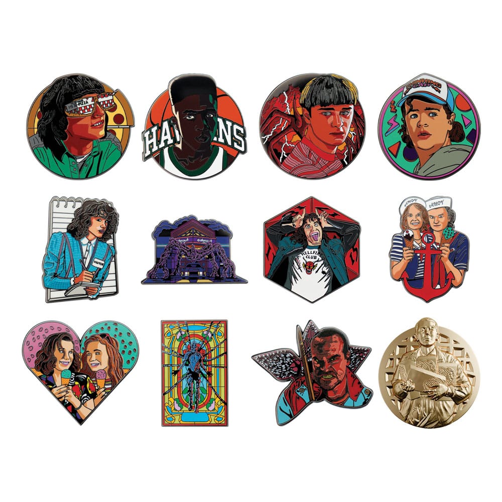 PRE ORDINE - Stranger Things World Pin Badge Display Mystery Pin Badge (12)