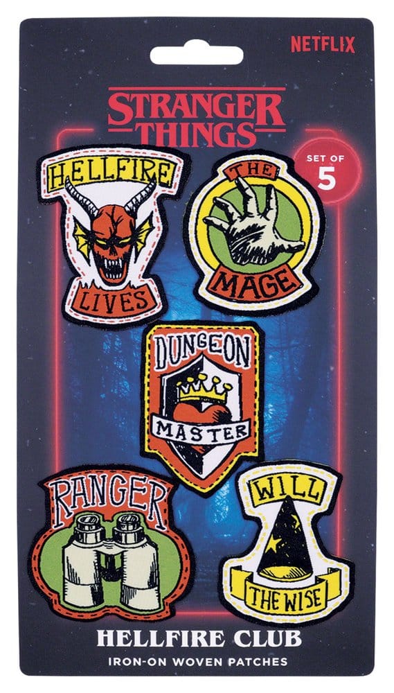 PRE ORDINE - Stranger Things Fabric Patches 5-Pack