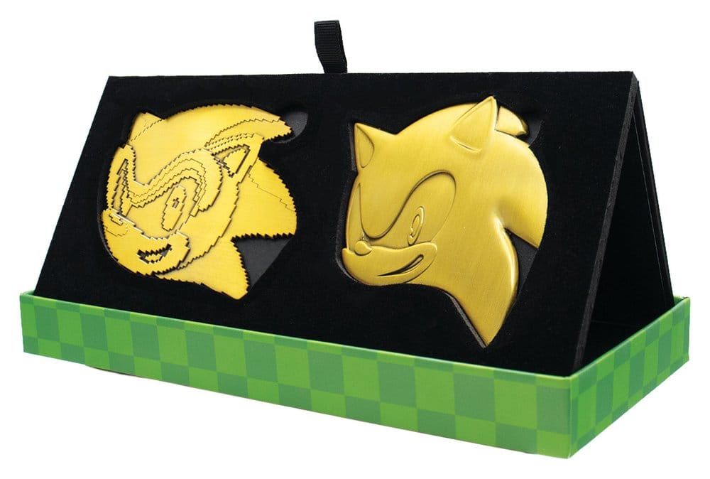 PRE ORDINE - Sonic the Hedgehog Medallion Set 35th Anniversary Then & Now Limited Edition